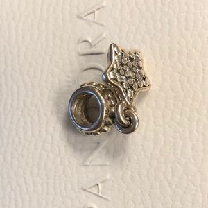 Pandora Jewelry - Pandora Pave shaped star charm. Sterling silver Pandora Jewelry - Pandora Pave shaped star charm. Sterling silver